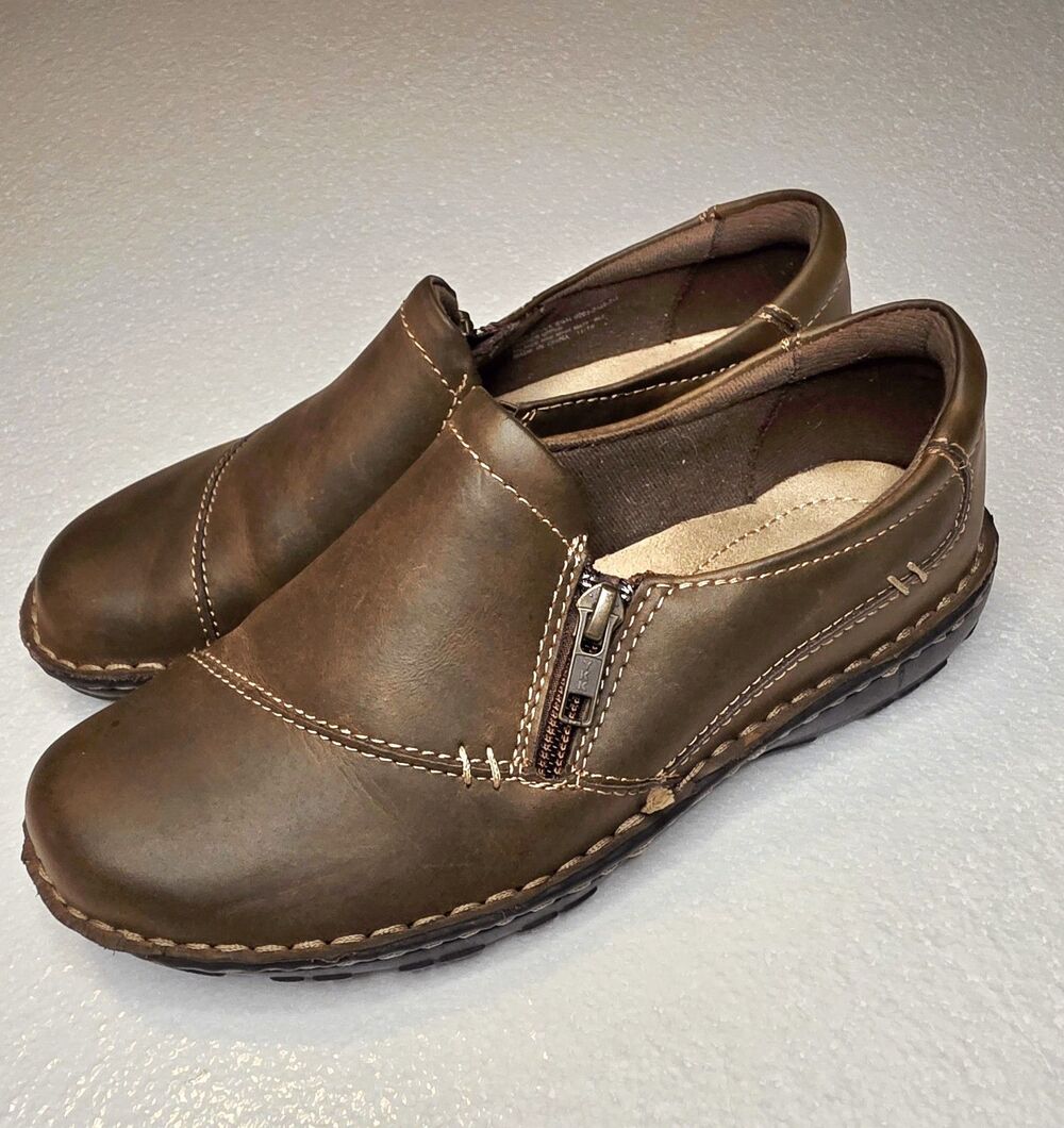 G. H. Bass Women's Shoes Brock Slip On Brown Size 6.5 M Leather Uppers  NEW